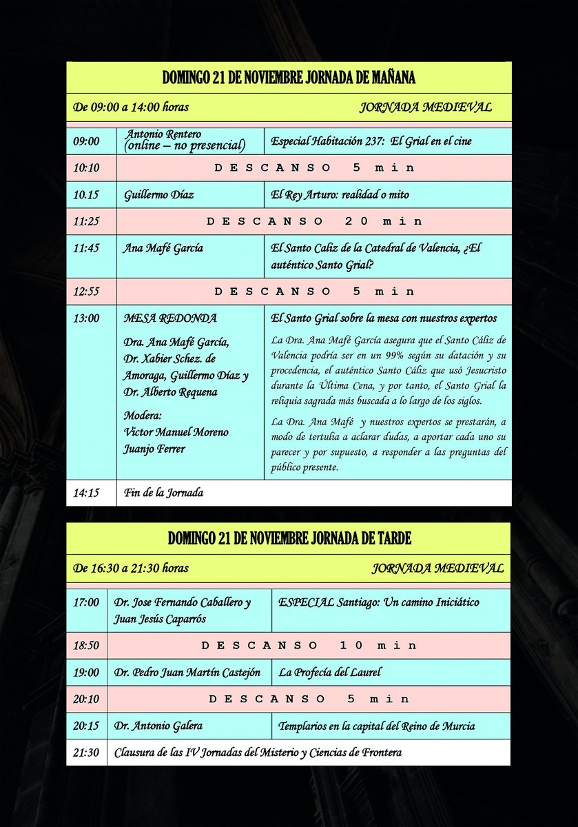 IV JORNADAS DEL MISTERIO Y CIENCIAS DE FRONTERA Viernes 19/11/2021 (Tarde), Sábado 20/11/2021 (Mañana y Tarde)  y Domingo 21/11/2021  (Mañana y Tarde) en el C.C Puertas de Castilla . Entrada Gratis     #jornadasdelmisterio #PuertasdeCastilla #FernandoMullor #IVjornadasdelmisterio