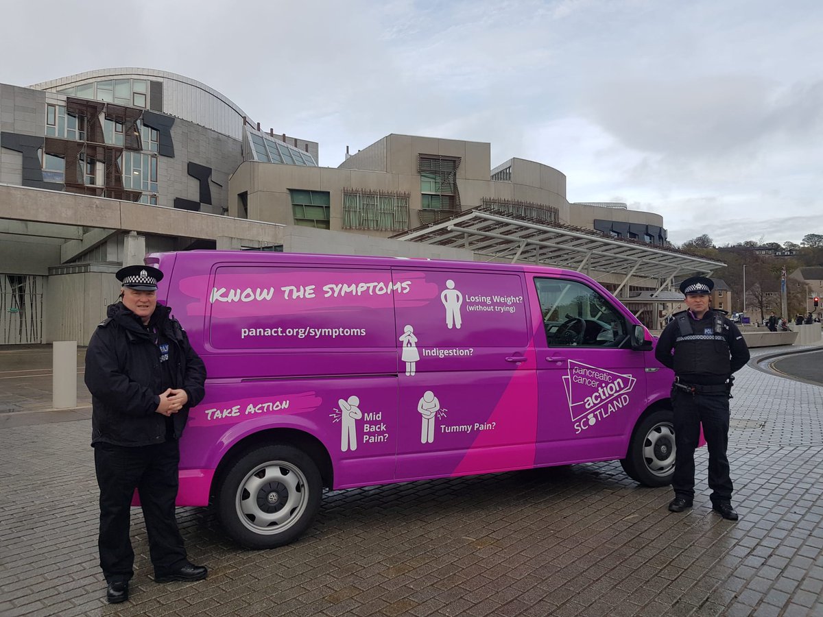 pancanscot's tweet photo. We're down at the home of Scottish politics today to raise awareness of pancreatic cancer on World Pancreatic Cancer Day! If you're in the area, pop down to find out how you can play your part!
#ItsAboutTime #WPCD #PancreaticCancerAwarenessMonth #DecadeofChange #PanCanVan https://t.co/lTXquEjMtw