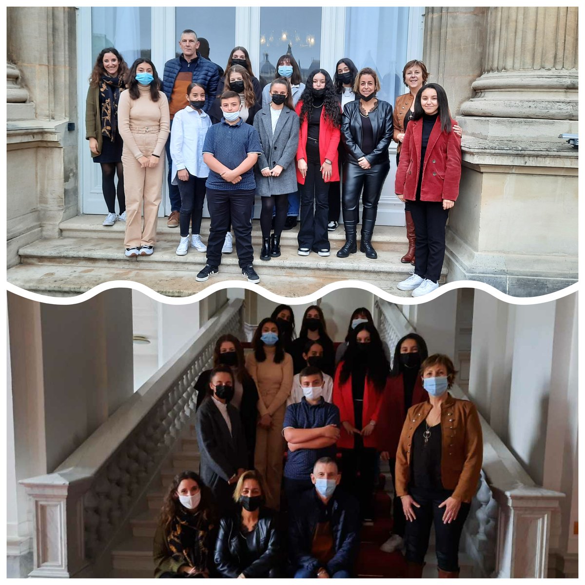 CiteEduMaubeuge's tweet photo. ✅G2T5-Elèves Programme d’Études Intégrées #PEI @ScPoLille #CLG_Vauban @prefet59 
Échanges instructifs : projets d'orientation/ambitions 
➡égalité des chances
➡conseils précieux pour la réussite 
Merci @MarieCieters !
🎯#Parcours_Avenir #Mobilités 🚉#Ouvrir_champs des_possibles https://t.co/sm8VhZePDd