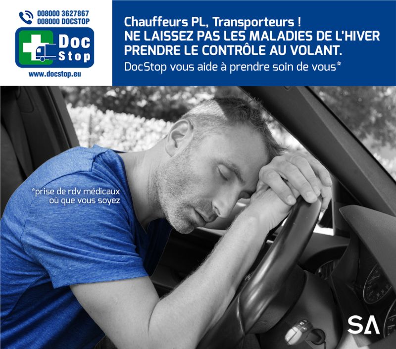 SaveAssistance's tweet photo. Medical appointments wherever you are !
#DocStop #docstop.eu #drivers #road #truckdriver #assistance #health #Sante #chauffeurs #routiers https://t.co/AQcTYKlMAr