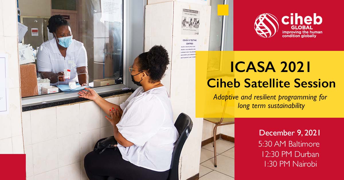 Ciheb_Kenya's tweet photo. #Ciheb is proud to be participating in #ICASA2021, held on 6-11 December 2021 in Durban, South Africa. The conference’s 21st edition will showcase the research and response across Africa to the #HIV/#AIDS epidemic. https://t.co/QPwaFciTDO