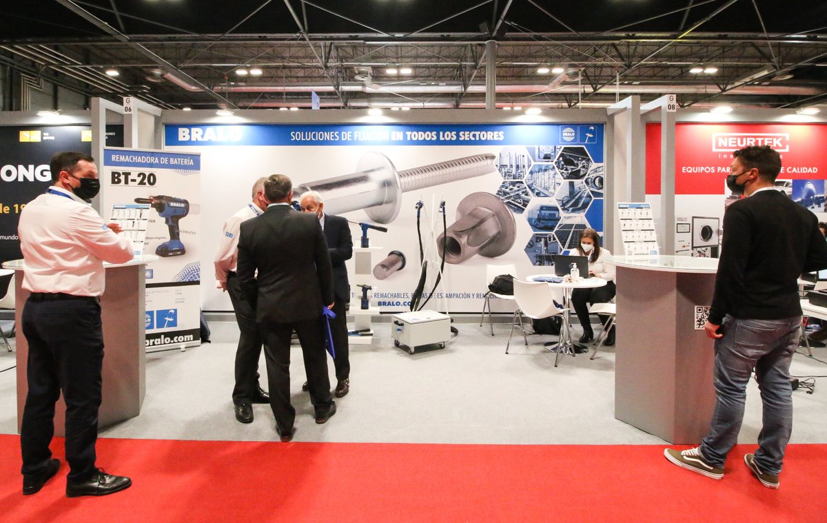 BRALO_es's tweet image. Don&apos;t miss the latest innovations from @BRALO_es in @MetalMadridEs! Special #fixings with personalized design according to your needs, battery #riveters and hydro-pneumatic #rivetingtools at stand 7G06. 
We are MANUFACTURERS and EXPERTS in quality #rivets and #rivetnuts