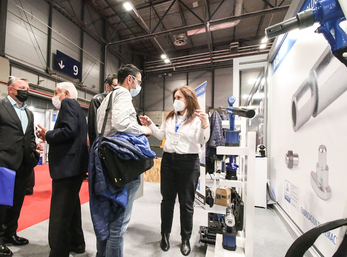 BRALO_es's tweet image. Don&apos;t miss the latest innovations from @BRALO_es in @MetalMadridEs! Special #fixings with personalized design according to your needs, battery #riveters and hydro-pneumatic #rivetingtools at stand 7G06. 
We are MANUFACTURERS and EXPERTS in quality #rivets and #rivetnuts