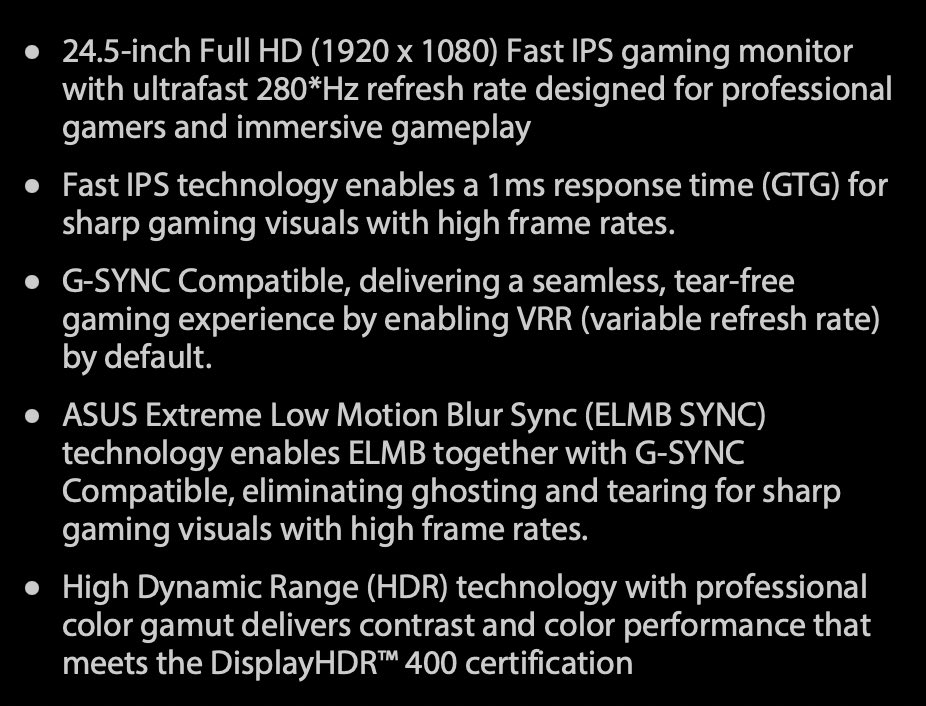 Vg259 280hz 2025