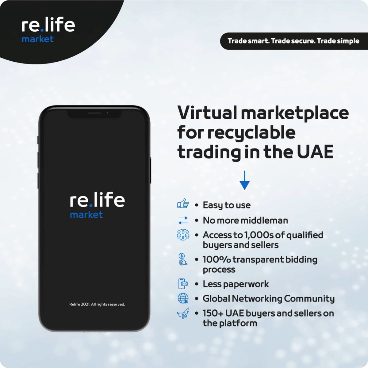 relifeglobal's tweet photo. https://t.co/Af6AfjncTx market is your one-stop virtual marketplace for recyclables trading. Join https://t.co/Af6AfjncTx market, connect with more than 150 UAE-based buyers &amp; sellers, and transform your recyclables into profitable resources today! https://t.co/sk4fJA67KD