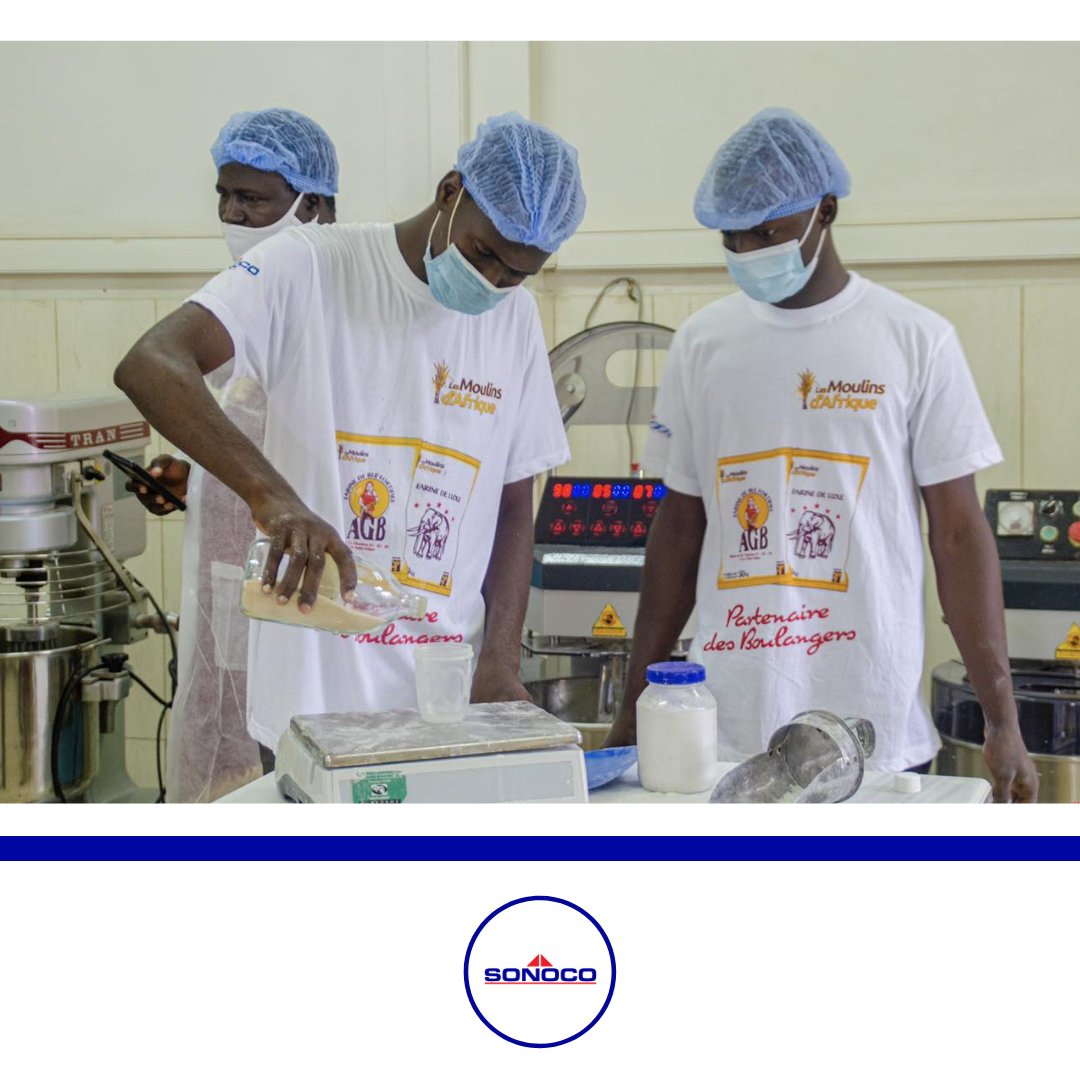 GroupeSonoco's tweet photo. C’est avec soin et rigueur que la farine AGB est fabriqué au sein de notre usine !
#Sonocovision https://t.co/x24Mdv8jMs