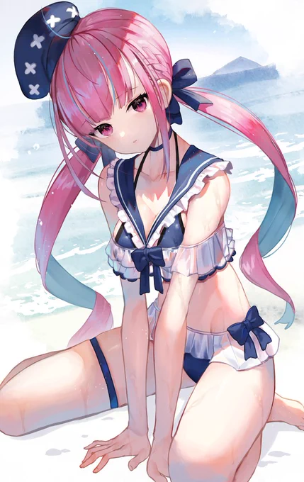 水着あくたん #あくあーと 