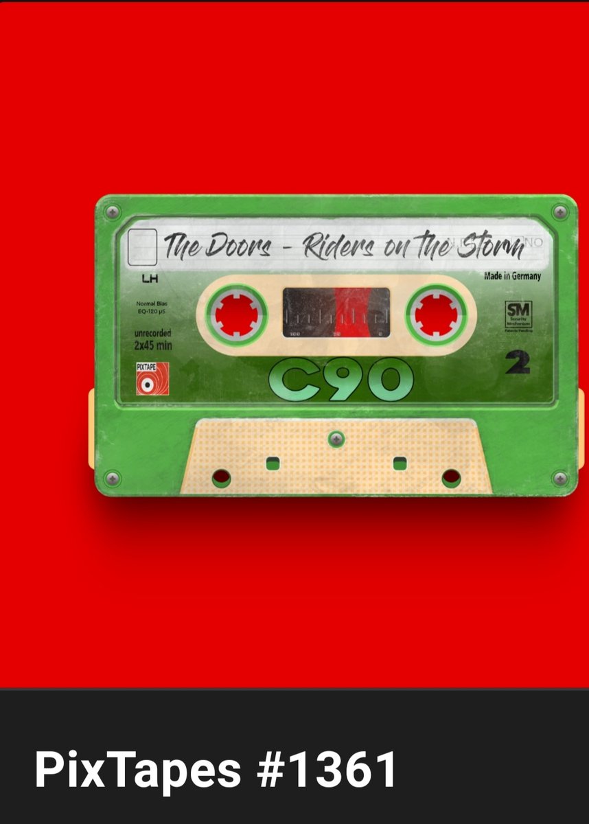 First of all, I would like to congratulate 🎊 <a href="/TheDoors/">The Doors</a>  
for Great success for his band and most popular song (Riders on the storm)❤

Most favorite song🎵 in the world❤

 I'm so glad i have <a href="/PixTapesNFT/">PixTapes! The NFT Music Collection</a>   nft of this fabulous song,I would love if you respond in this tweet❤