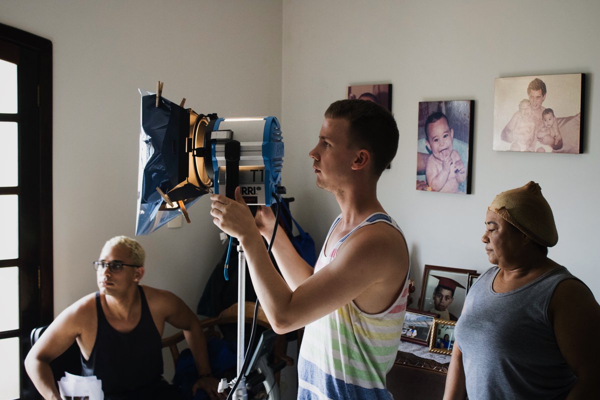TGFproductions's tweet photo. BTS FÁTIMA - Our diva Fátima Sandre getting ready for her groundbreaking performance. 
——
Our producer Tom showing his lighting skills. https://t.co/hs3FMwqIi1