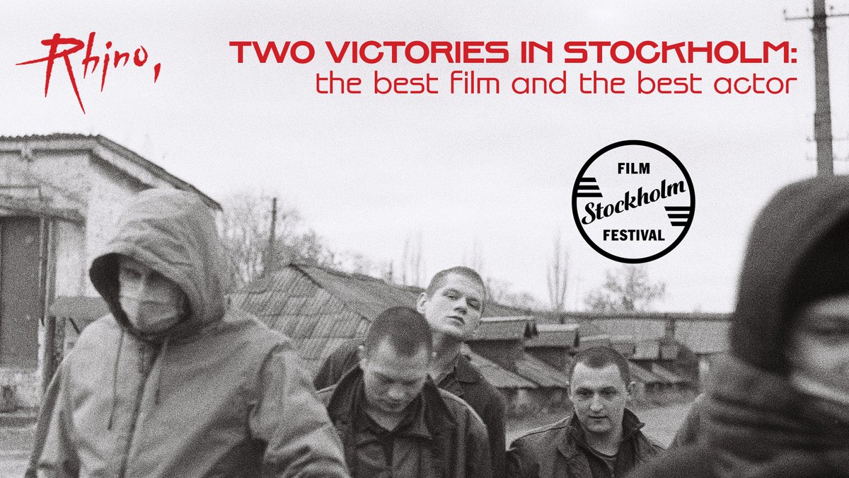 Meanwhile, the Ukrainian 90's conquered Sweden.

We bring a double prize from the Stockholm International Film Festival.

This is the second award for Serhii Filimonov and the first major trophy for the film.

#RhinoGoesToFestival
