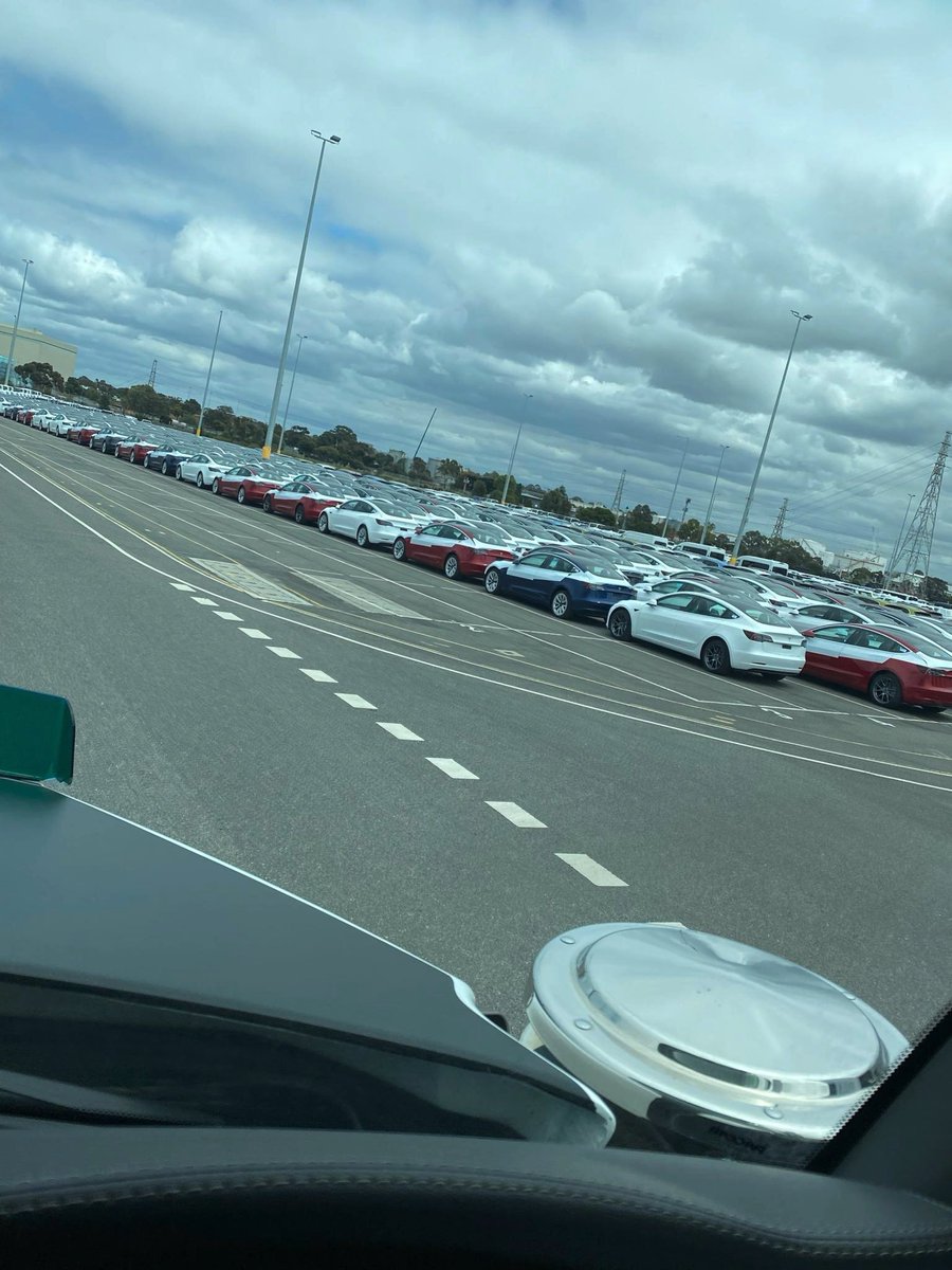 JohnTrav66's tweet photo. Gonna be a lot of happy Tesla owners soon, pic today from Melb wharf https://t.co/lTieIq7spt