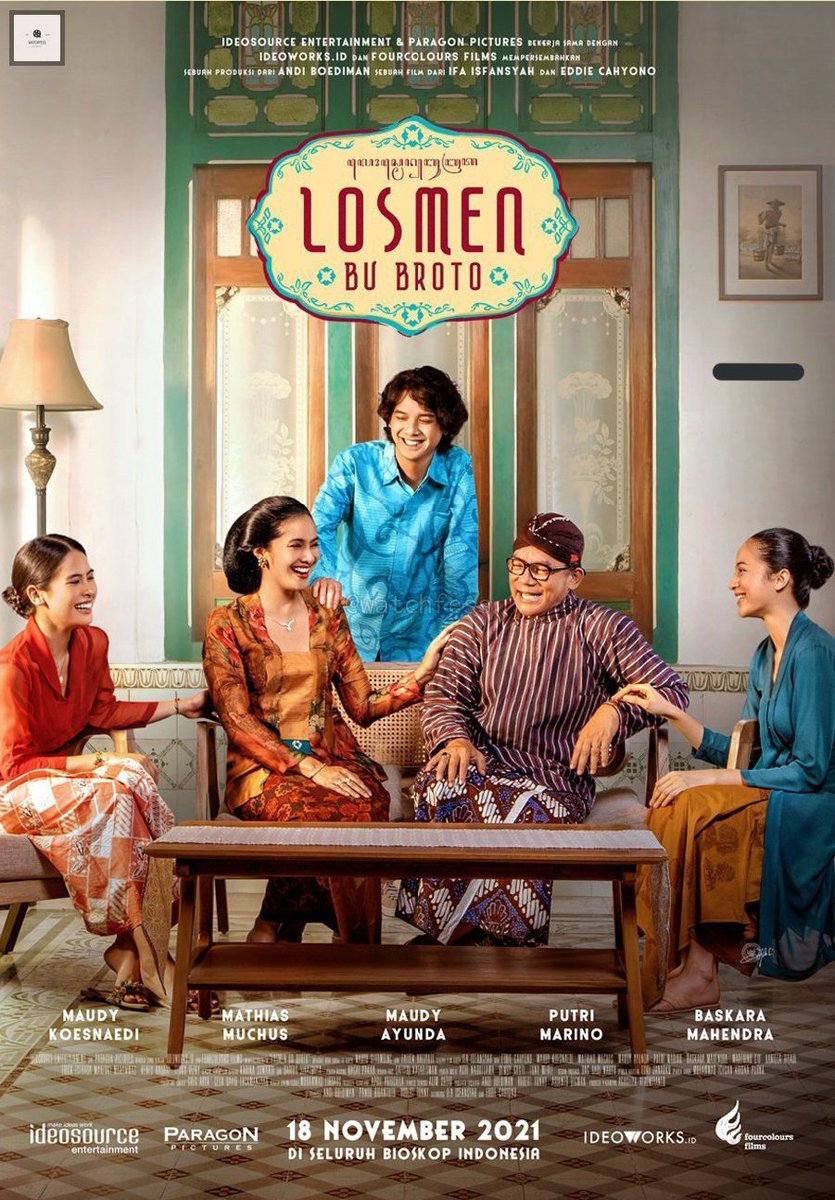 heynads_'s tweet photo. 116. losmen bu broto (ifa isfansyah & eddie cahyono, 2021)
film adaptasi dari serial tv tahun 80an yg dulu tayang di tvri berjudul #Losmen.
hangat, manis & kekeluargaan sekali. duo maudy di sini pun bagus kali mainnya. cuma sayang bgt karakter tarjo kurang dieksplorasi.
3,5/5 https://t.co/a5tHz1avU3