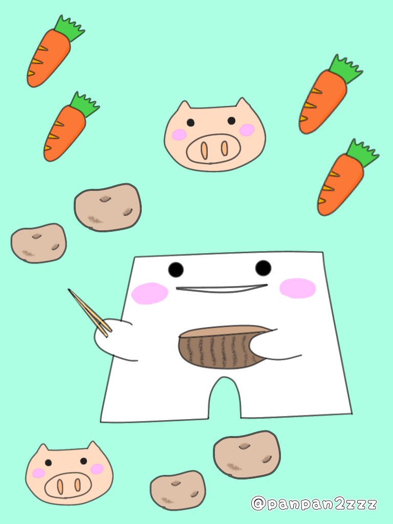 ぱんつーず 豚汁を食べました 温まるのです イラスト ゆるいイラスト 豚汁 ほかほか ぱんつーず T Co F46yirw9k5 Twitter