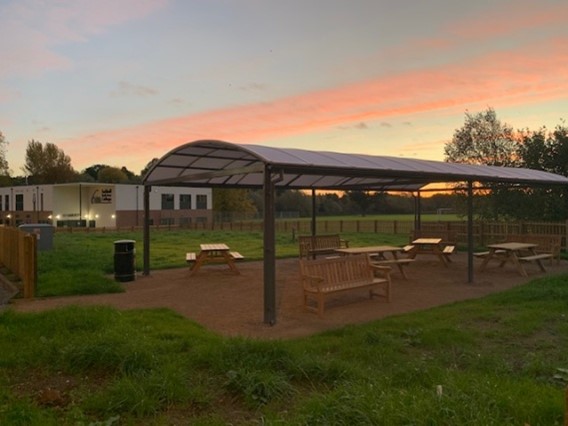 Modulek_LTD's tweet photo. Beautiful images taken at sunrise at @sfcsapply   last week, showcasing one of our completed projects. A smart #Science_and_Study_Centre 

#modulek #construction #schoolconstruction #schooldesign https://t.co/ymKfEbjXPI