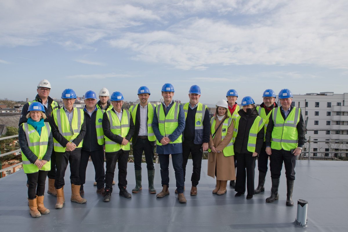 BDCMagazine's tweet photo. Partners join together as West Cliff Mansions tops out - https://t.co/oAPksRziaD
Partners
from joint venture, Bournemouth Development Company, joined together recently
(Wednesday 17 November) to celebrate the ‘topping out’ of West Cliff Mansions –
a £14 million high-quality co... https://t.co/gwC7JEw61B
