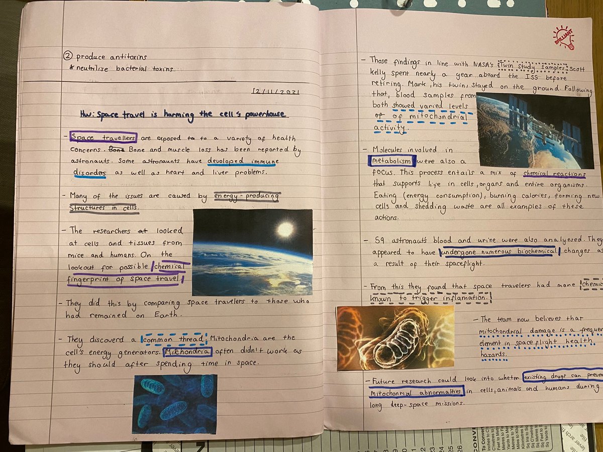 kw_science's tweet photo. A fantastic piece of homework from a Year 10 student. The students were asked to read a science news article and report back with their findings. @kw_sch https://t.co/6z09mS4JlE
