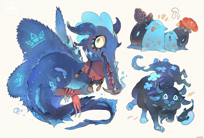 今回のイラストで描いたキャラクター単体の絵、ちょっとしたメイキング+よく使うレイヤー効果などの解説になります。
何か参考になる部分がひとつでもあれば幸いです!

 #HUION創作  #HUION 