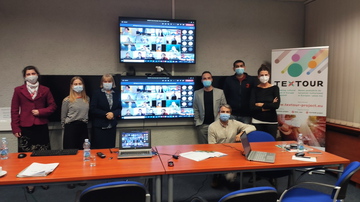 FundacionSMLRPH's tweet photo. We are at the 1st General Assembly of the @tex_tour #H2020 project, in #Katowice #Poland. 
#TExTOUR aims to co-design pioneering and sustainable #CulturalTourism strategies to improve deprived areas. 📹More information in this video 👉 https://t.co/T0YPNkwLeI https://t.co/Me0Su7zmSn