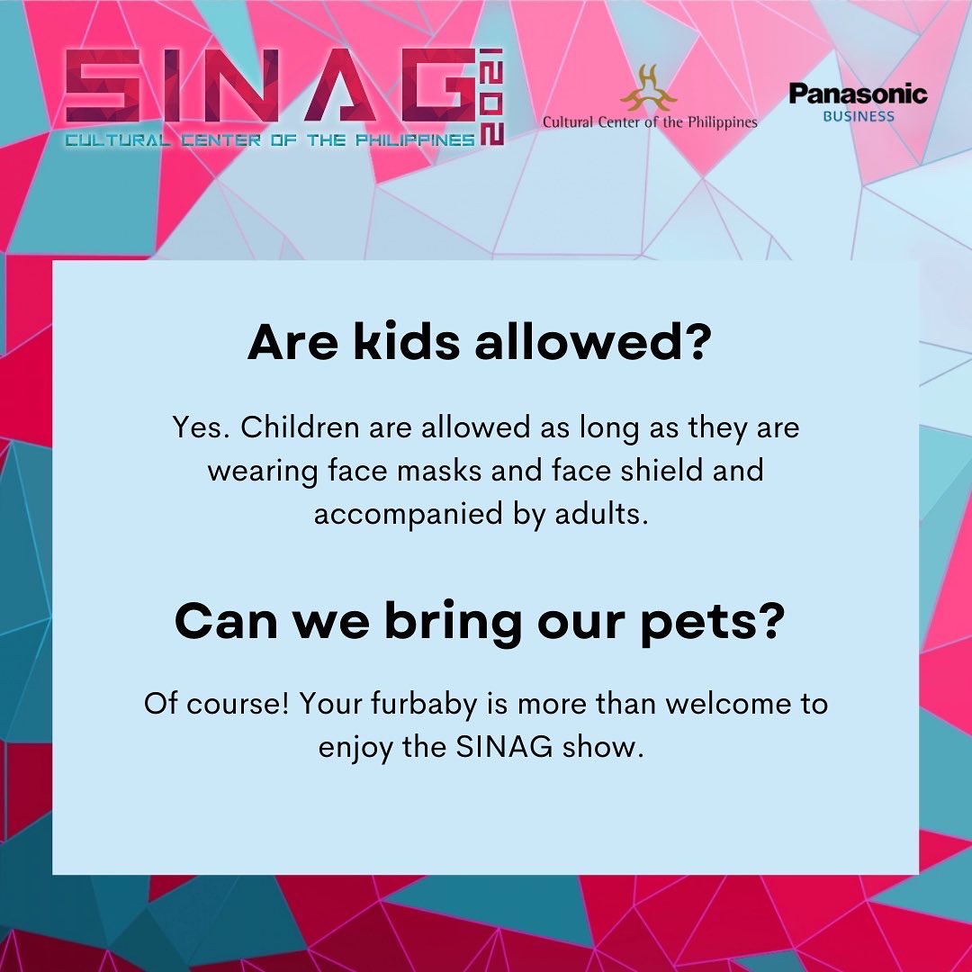 TheCCPofficial's tweet photo. Tonight, we are launching SINAG 2021, a projection, light, and show at the iconic CCP FACADE! 

Here are a few reminders to our onsite viewers. 

Enjoy the show!

#SINAG2021 #CulturalCenterPH 
#CCP52 https://t.co/CMO6aPbJ4o