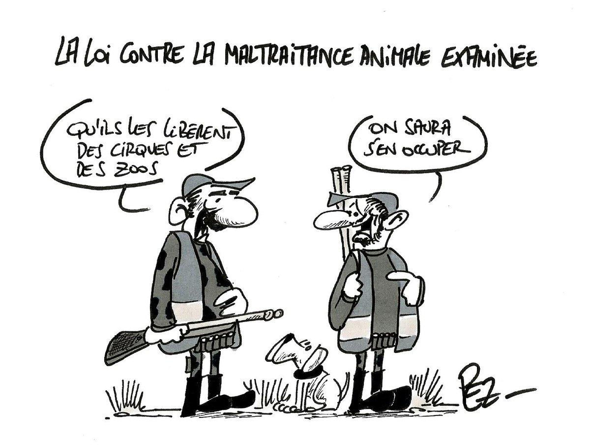 PEZdessinateur's tweet photo. #loi #Senat #loimaltraitanceanimale #Dombreval #Animaux #MaltraitanceAnimale #vote #Chasseurs #chasse #DessinDePresse #dessin https://t.co/i45MuEIxH5