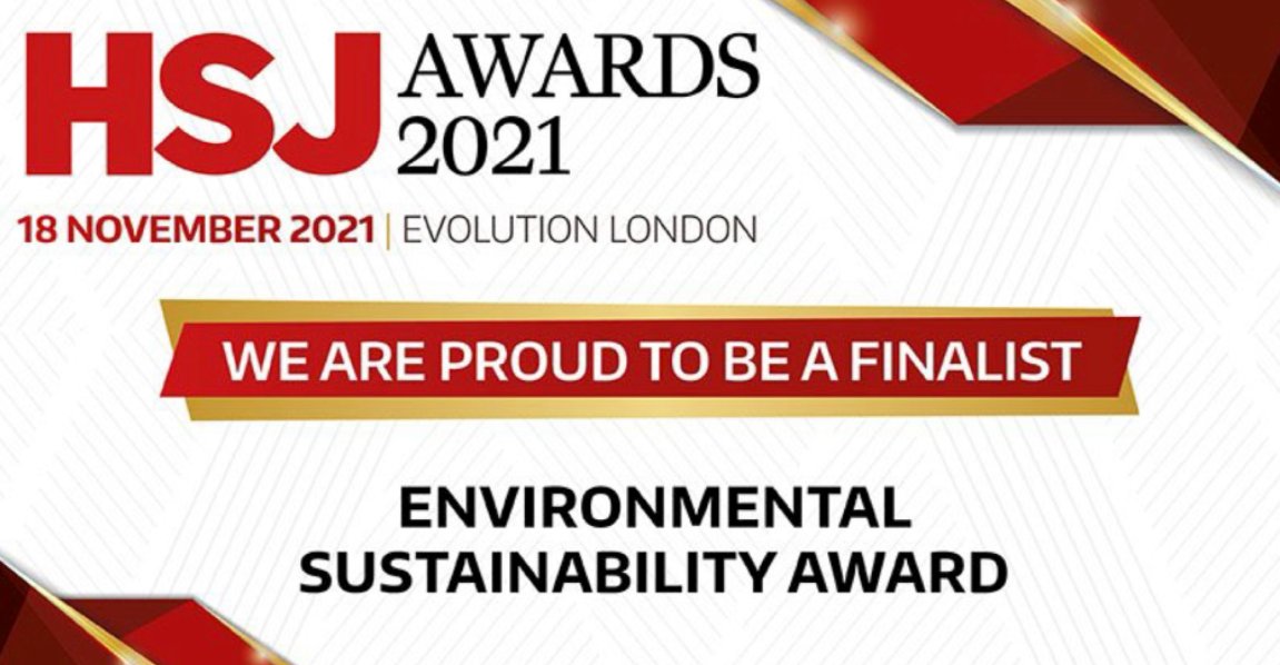 alexiskeech's tweet photo. Very excited to be travelling to London today as an Environmental and Sustainability Award finalist for the @HSJ_Awards. We are representing the 63 organisations that pushed the boundaries to trial #reusablefacemasks on the #healthcarefrontline for a #GreenerNHS #fingerscrossed https://t.co/D1AwkBNCJH