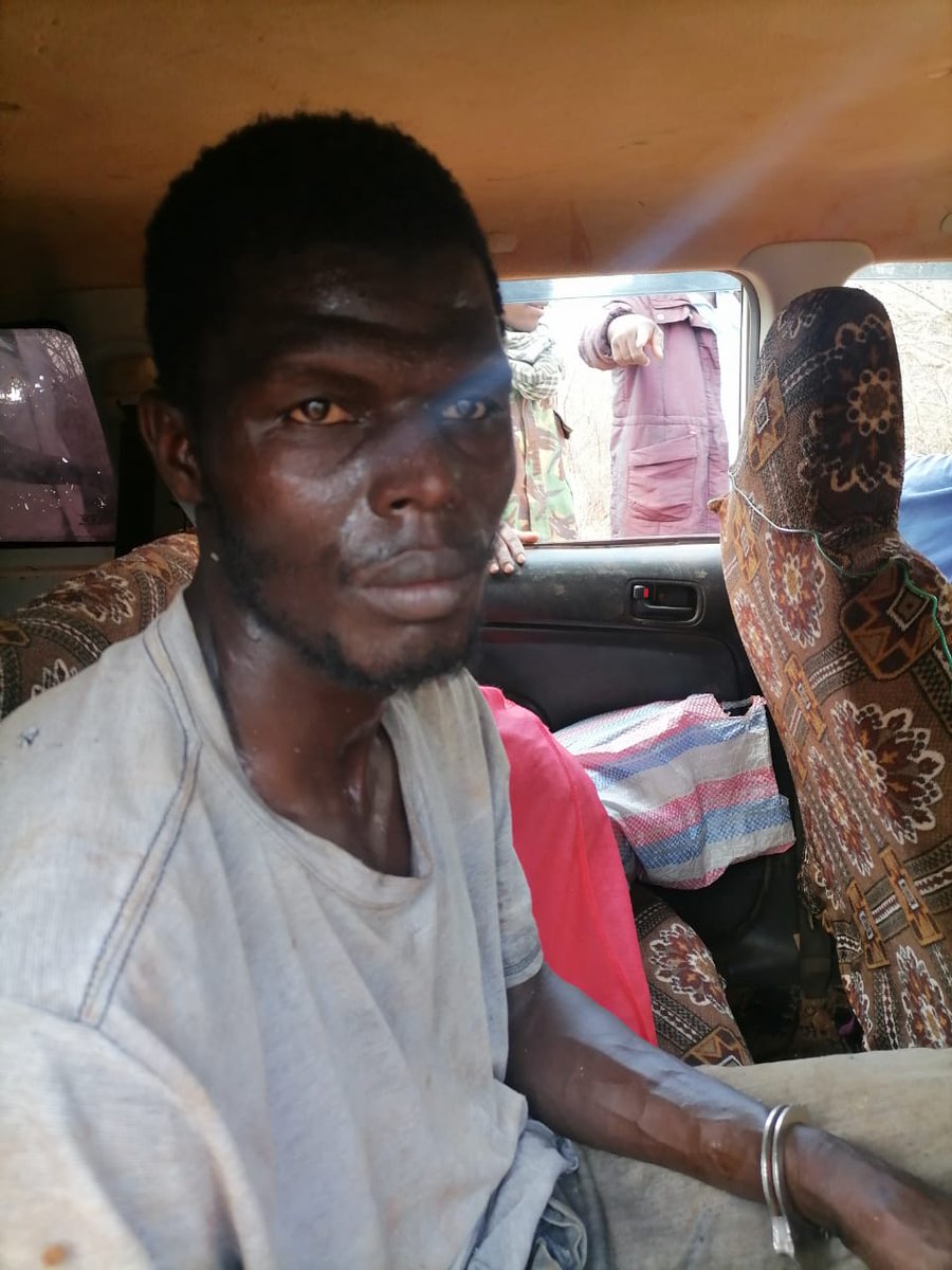 CTP_Kenya's tweet photo. BREAKING NEWS: Dangerous #AlShabaab terrorists who escaped from #Kamiti Prison, 
Mohammed Ali Abikar, Joseph Juma Odhiambo &amp; Musharaf Abdallah Washiali aka Shukri aka Alex Shikanda arrested in #Kitui while enroute to #Somalia.
Community Policing works.
#ActionCountersTerrorism https://t.co/7TPqYVnDm6
