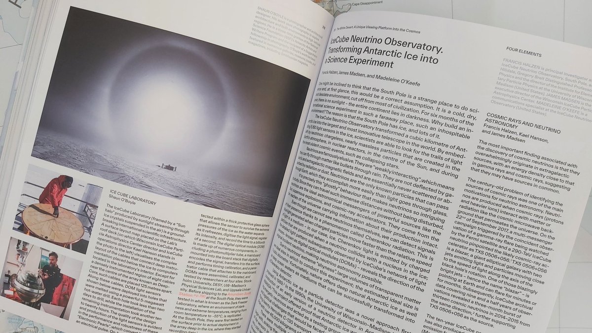 LEXsample's tweet image. Just received the new #AntarcticResolution by @LarsMullerBooks (G. Foscar red) with lots of historical &amp;amp; scientific topics, e.g. IceCube @uw_icecube, bundled in 1 single 3kg book dedicated to #Antarctica. Looks interesting but not clear if paper is from sustainable sources.