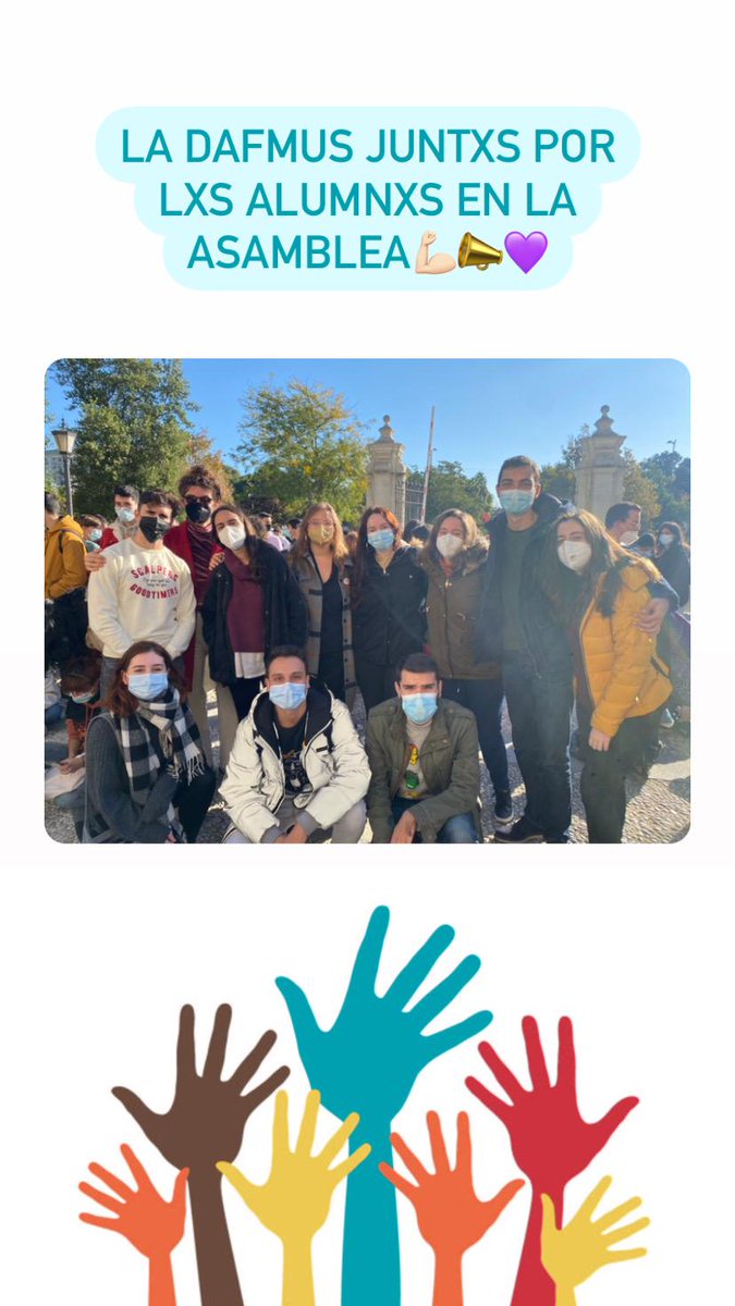 DeleMedUS's tweet photo. La DAFMUS juntxs por lxs alumnxs en la Asamblea de Universidad contra las enmiendas de la Ley de Convivencia Universitaria #aLCUerno #AsambleadUS #losUSpendo https://t.co/nvD52pPHtZ