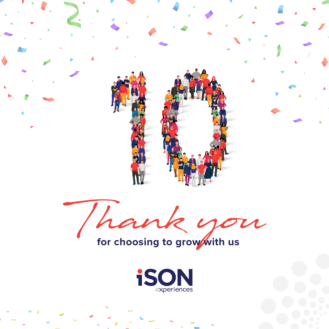 ISON_BPO's tweet photo. We are thankful to our employees who have put their trust in our organisation for the last decade. Here’s to growing bigger together!

#ISONXperiences #WeAreiSON #WeAreYou #DecadeOfTrust https://t.co/BfTtV7L3R8