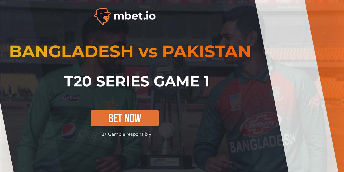 mbet_io's tweet photo. After a poor run in the #ICCT20WorldCup2021,   
can #Bangladesh regain momentum and continue their dominance at home against #pakistanteam? 

Back your teams at 👉 https://t.co/fgCDcJ9gfL

#CricketTwitter #Pak #BANvPAK #BabarAzam #Hasan_Ali #afridi https://t.co/3HVO44VTCu