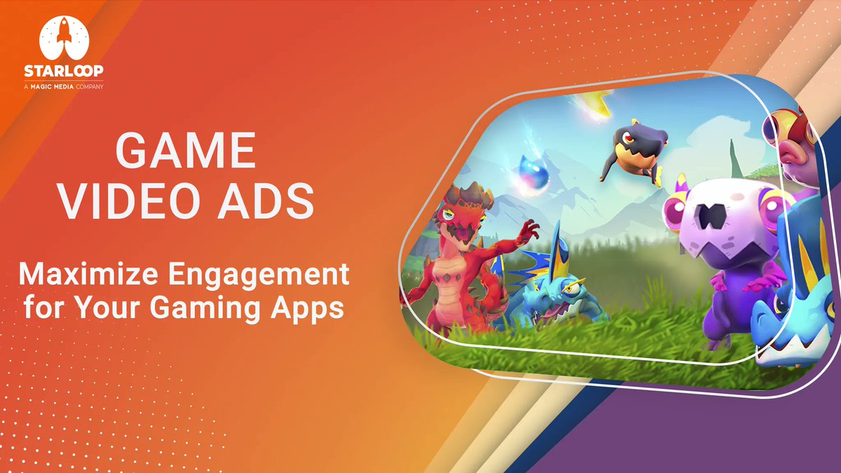 starloopstudios's tweet image. Choose the right way to promote your game! It’s been proven that video ads are twice as effective at grabbing users’ attention and generating better conversion rates.
Learn more here and increase the number of players in your game today: starloopstudios.com/video-ads-serv…

#starloopstudios