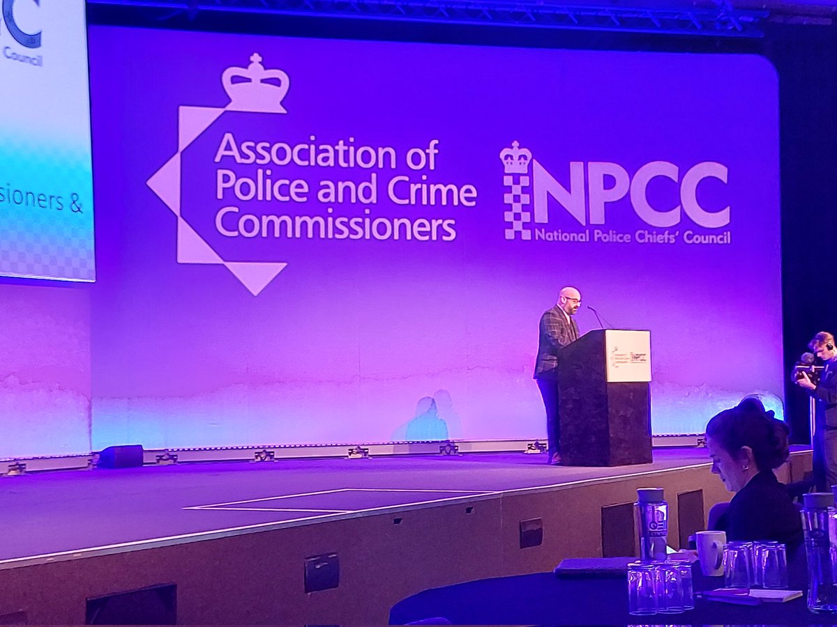 And we're off! @MarcJonesLincs kicks off #policeconf21  <a href="/AssocPCCs/">Association of Police and Crime Commissioners</a> <a href="/PoliceChiefs/">National Police Chiefs' Council (NPCC)</a>