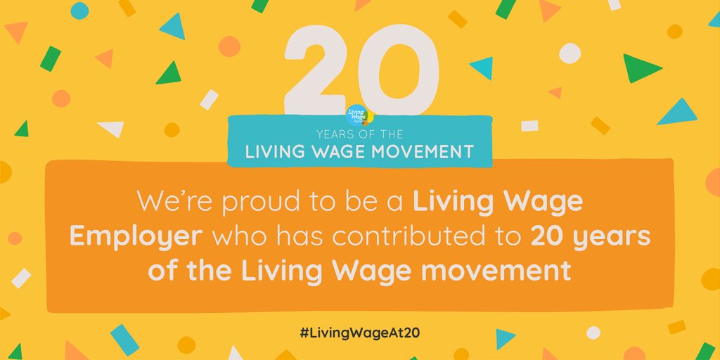 wemakeshore's tweet photo. Being part of the Living Wage movement means every member of staff, not just in our organisation but also those of our third-party contractors, earns not just the minimum wage but a Real Living Wage. 
 
https://t.co/QuVrpElJCw
 
#WeMakeShore #LivingWageAt20 https://t.co/F0Y9i4iBbv