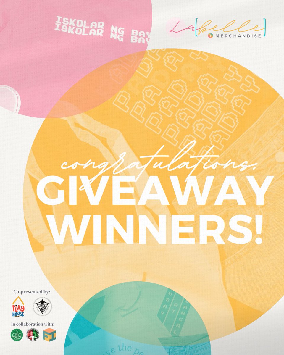 upmanilabelle's tweet photo. UP Manila Belle congratulates the following winners for LaBelle's Giveaway Promo ๐โจ
Shirt Winner: Rica Austial ๐
Tote Bag Winner: Paula Espino ๐
โธบโธบโธบ
Shop now and be a work of art with ๐๐๐๐๐ฅ๐ฅ๐! ๐จ๐ซ
https://t.co/Yus1YUxDM7
#LaBelleMerch #ONEBelle #LaBelleGiveaway https://t.co/nTO2Y0gxcg