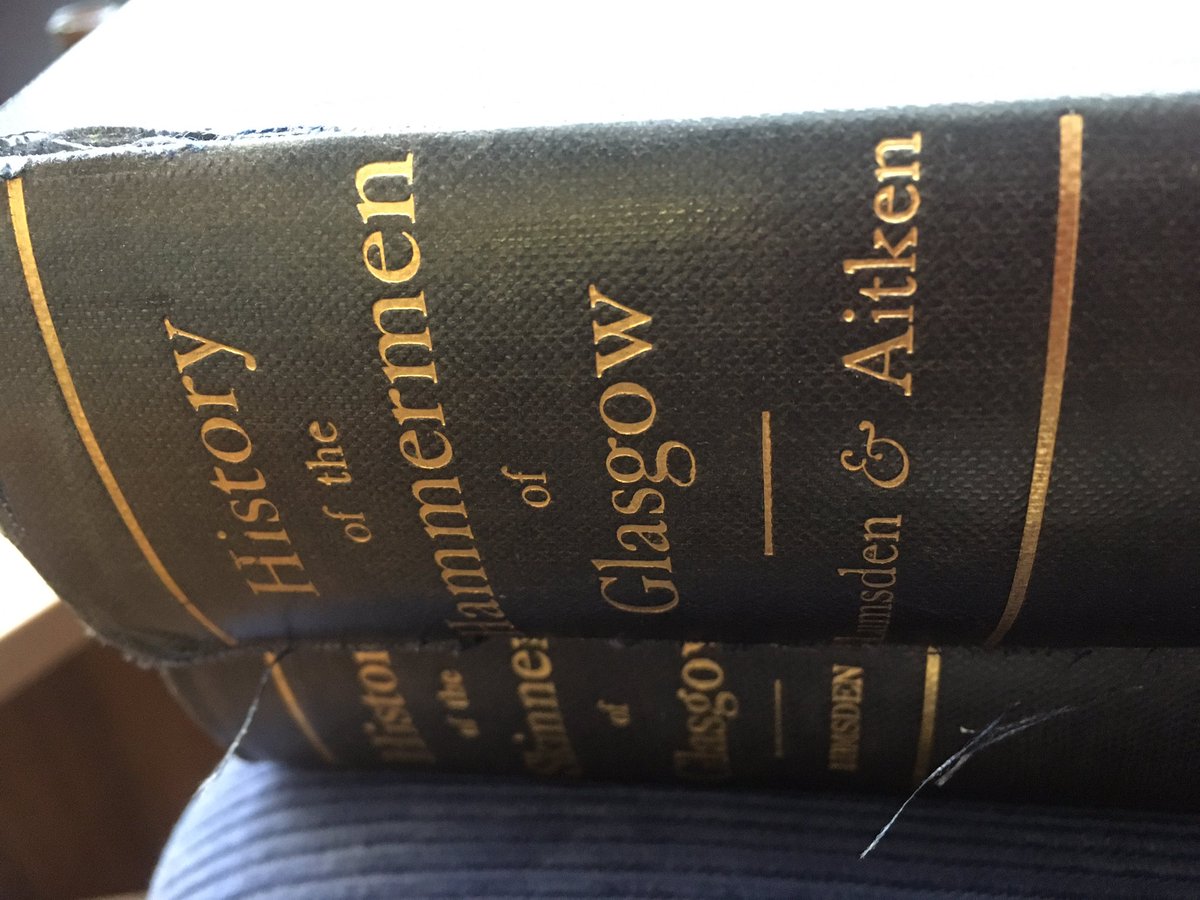 RJBDevelops's tweet photo. Back @UofGlasgow library today to pick up these two special collections holds. History of the association of hammermen from Glasgow and 1516AD Text on the incorporation of skinners and glovers #craftcollaboration research @UofGCCPR https://t.co/RRACCZAFMH