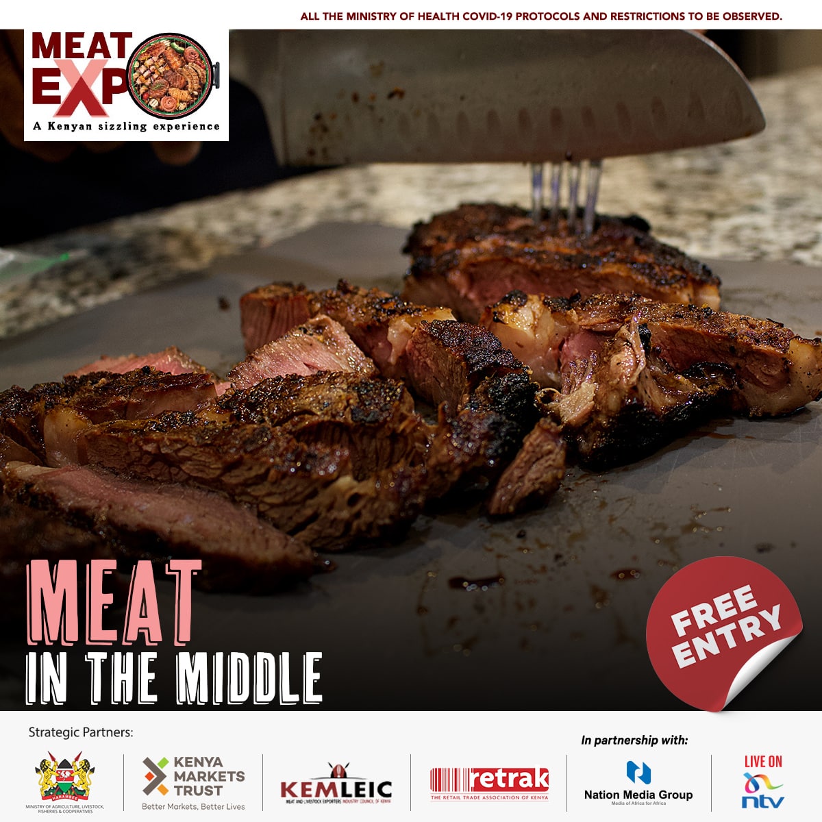 ntvkenya's tweet photo. Have a product that you think needs to meat the market, this is your chance. Showcase your products or service at the Meat Expo on 18 - 19 Nov 2021 at K.I.C.C. Meet & greet your potential customers, there’s never been a greater chance.
#SizzlingExperience
https://t.co/DkKUkXFzyz https://t.co/3Q1u43t8Le
