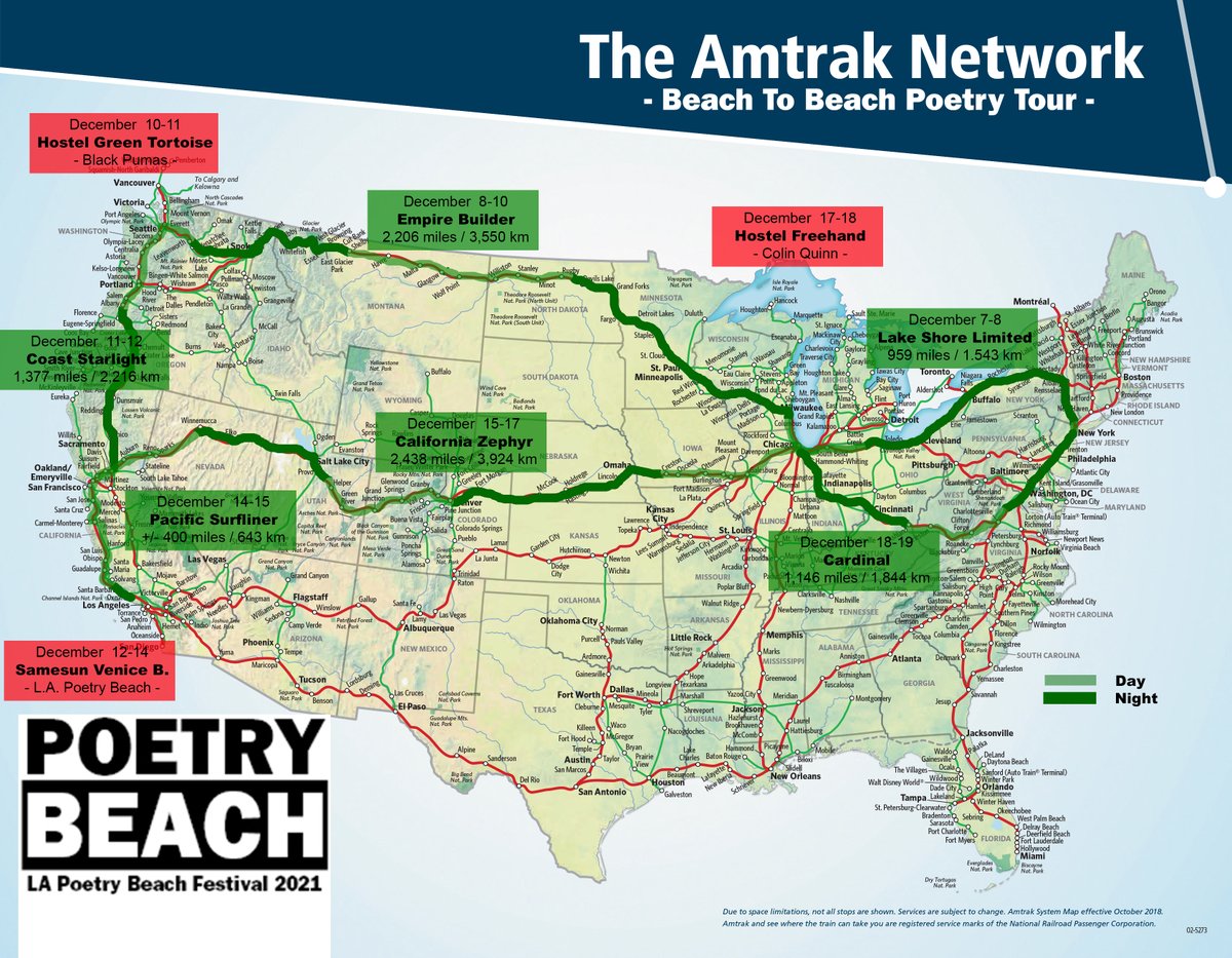 hi <a href="/iamcolinquinn/">Colin Quinn</a>, I changed a couple of things the trip will be now a #beachtobeach #poetrytour and in LA i am organising a big #poetryfestival on the beach called @lapoetrybeach. See the map and entrance ticket. I will give you a ticket signed by the 12 selected poets as gift.