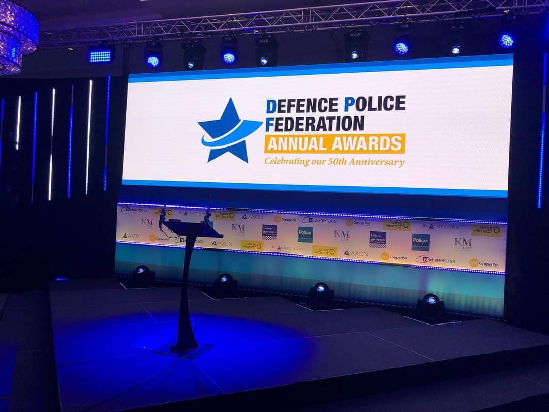 MODPolice's tweet photo. Well done to @DefencePolFed for putting on a fantastic, first ever, #DPFAwards event last night, celebrating the 50th anniversary of the federation and the Force.
Congratulations to all the MDP awardees - we’re super proud of everyone.👏
#PoliceFamily #MDP50 https://t.co/LfKbxLLyUY