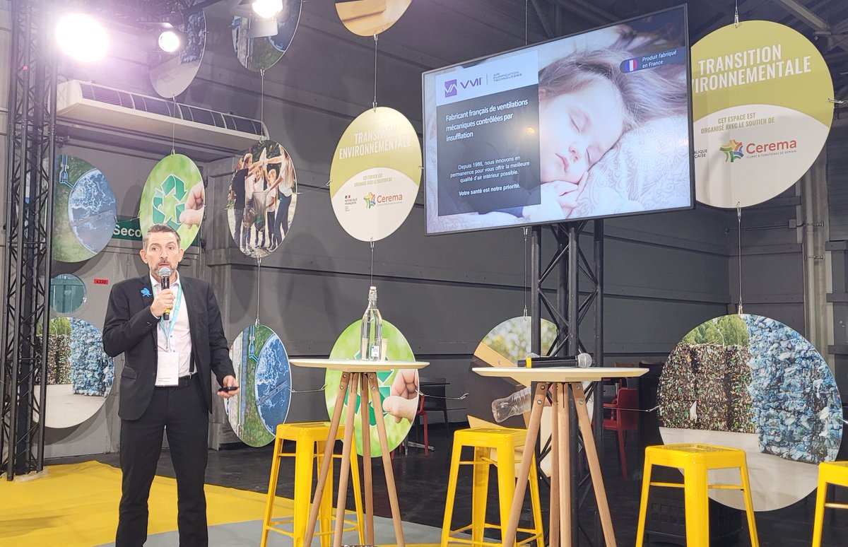 La VMI® à l’honneur lors du pitch de <a href="/Gilles_Dubosque/">Gilles Dubosque</a> dans l'espace Atmosphère Transition environnementale au salon des Maires et des collectivités locales.
Venez à notre rencontre pour cette dernière journée Pavillon 4 – stand C112.
#qualitedair #ventilation #frenchfab <a href="/Fimea_fr/">FIMEA</a>