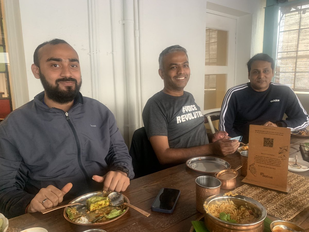 rajeshsawhney's tweet photo. This group of GSF founders in Bangalore has created multi billion dollars value in the last few years and they are hungry for more. 

It was an honor to host a lunch and meet with the GSF founders &amp; EIRs in Bangalore at @gonativeio in HSR 

@ankit042 @varakumar_n @kumrr @etiwary https://t.co/hOKqTUvRN5