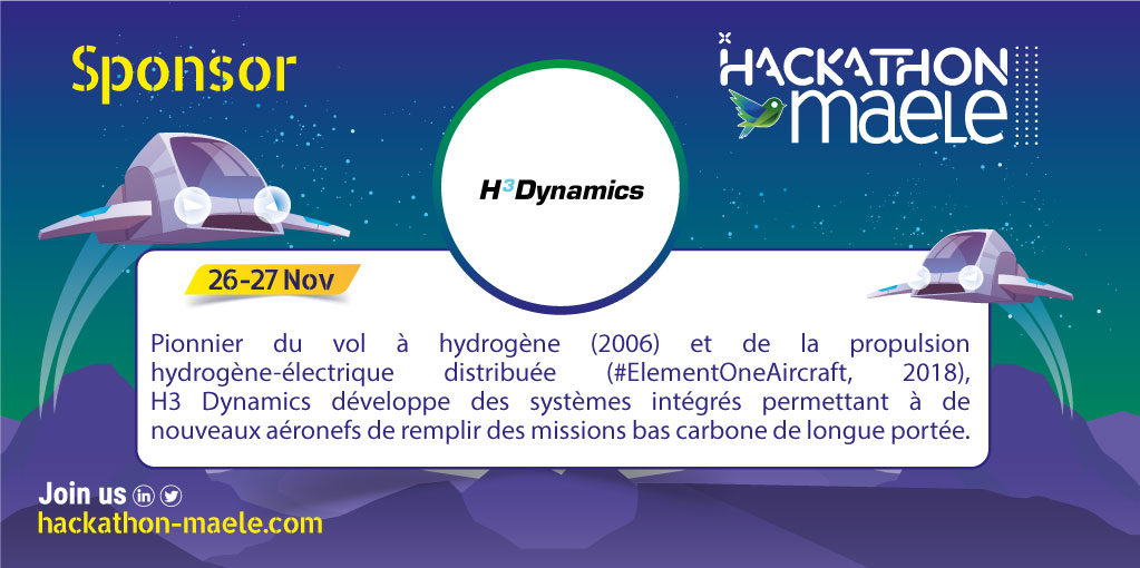 Hackathon_MAELE's tweet photo. 🙏 Un grand merci à @H3_Dynamics, l'un de nos sponsors qui rend possible l'aventure @Hackathon_MAELE !
🟢🔵 🟣 https://t.co/sVP1aRjzmW 🟢🔵🟣
#HackathonMAELE #aviation #aviationlegere #mobilite #mobiliteaerienne #aero #sustainability #innovation #MAELE #sponsoring https://t.co/HVpS8OSlSm