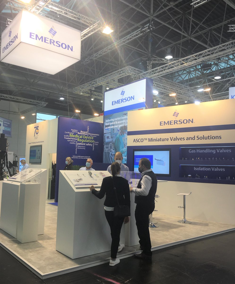 ASCOValve's tweet photo. Join Lars Kraus and Thomas Beck at Hall 14 Stand E30 and learn how Emerson's fast engineering services can help you meet tight development timelines to provide reliable & precise fluid control solutions for your #medical applications. #COMPAMED2021 https://t.co/VJot7nGrIk https://t.co/Z5JDn4Knqx