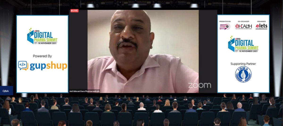 ehealthonline's tweet photo. Anil Gidwani, Director, Dana Pharmaceuticals, said, "People have turned more preventive. Pharma companies also are moving towards promoting nutrition rather than treatment."
To Attend: https://t.co/pPOZUu2zk8
#eletsdigitalpharma #eletspharma https://t.co/t0vcoIlN9T