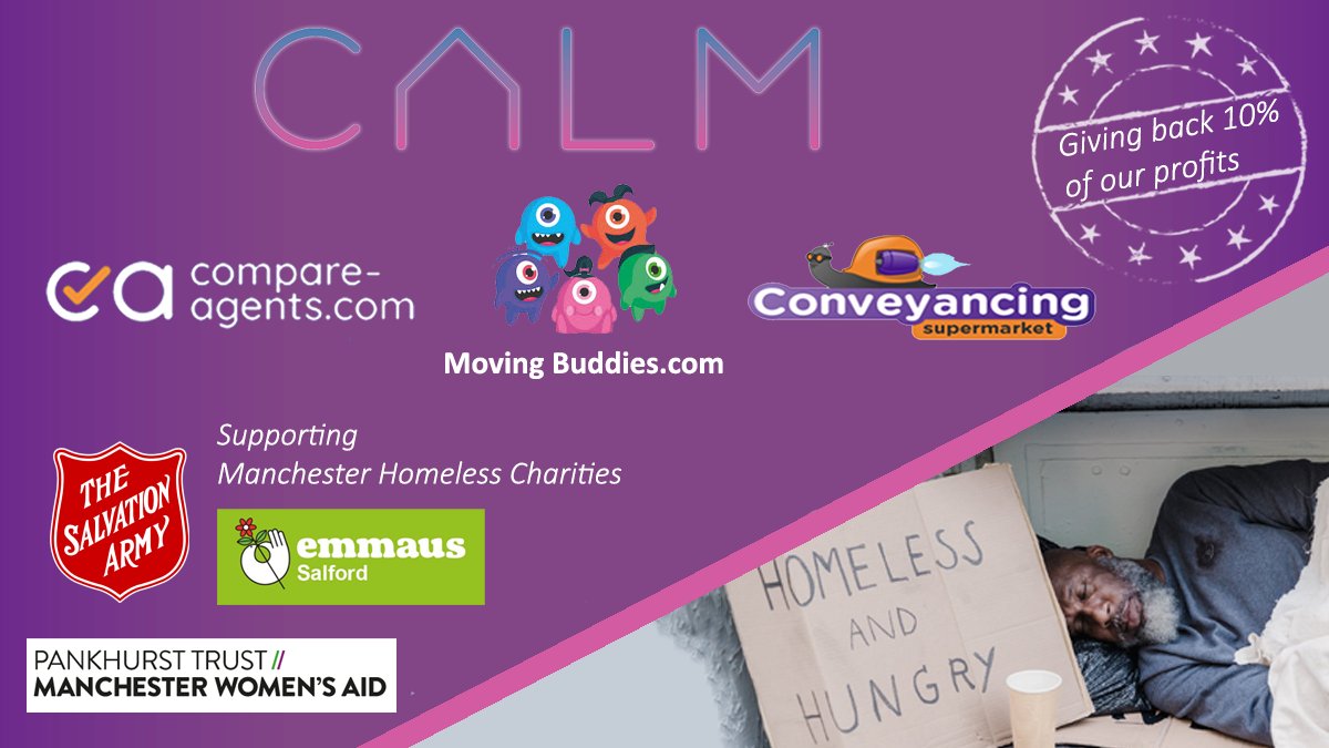 AgentsCompare's tweet photo. At Conveyancing Supermarket we help support home owners and their families using technology. We are very proud to donate 10% of our profits each year to support homeless charities. 

#givingback #manchesternetwork #manchesterlocalcharities #helpinghomelessness #northwest https://t.co/5elY3KvB5m