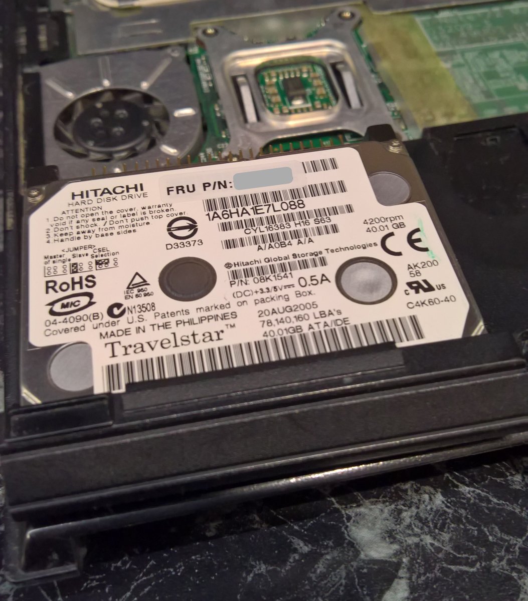 WZorNET's tweet photo. 😜To start the #ThinkPadThursday, guess the mystery, which models #Thinkpad's used a 1.8 "hard drive. https://t.co/Il1V28LJOw
