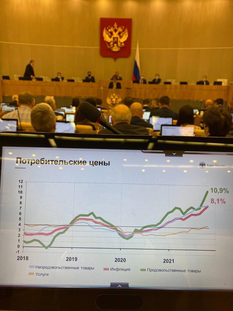 Nikita_Chaplin's tweet image. Сегодня заслушали выступление Главы Центрального банка Эльвиры Набиуллиной с докладом о денежно-кредитной политике России. Очень интересные цифры. Цель, снижение инфляции в 2023 году до 4-4,5 процентов.