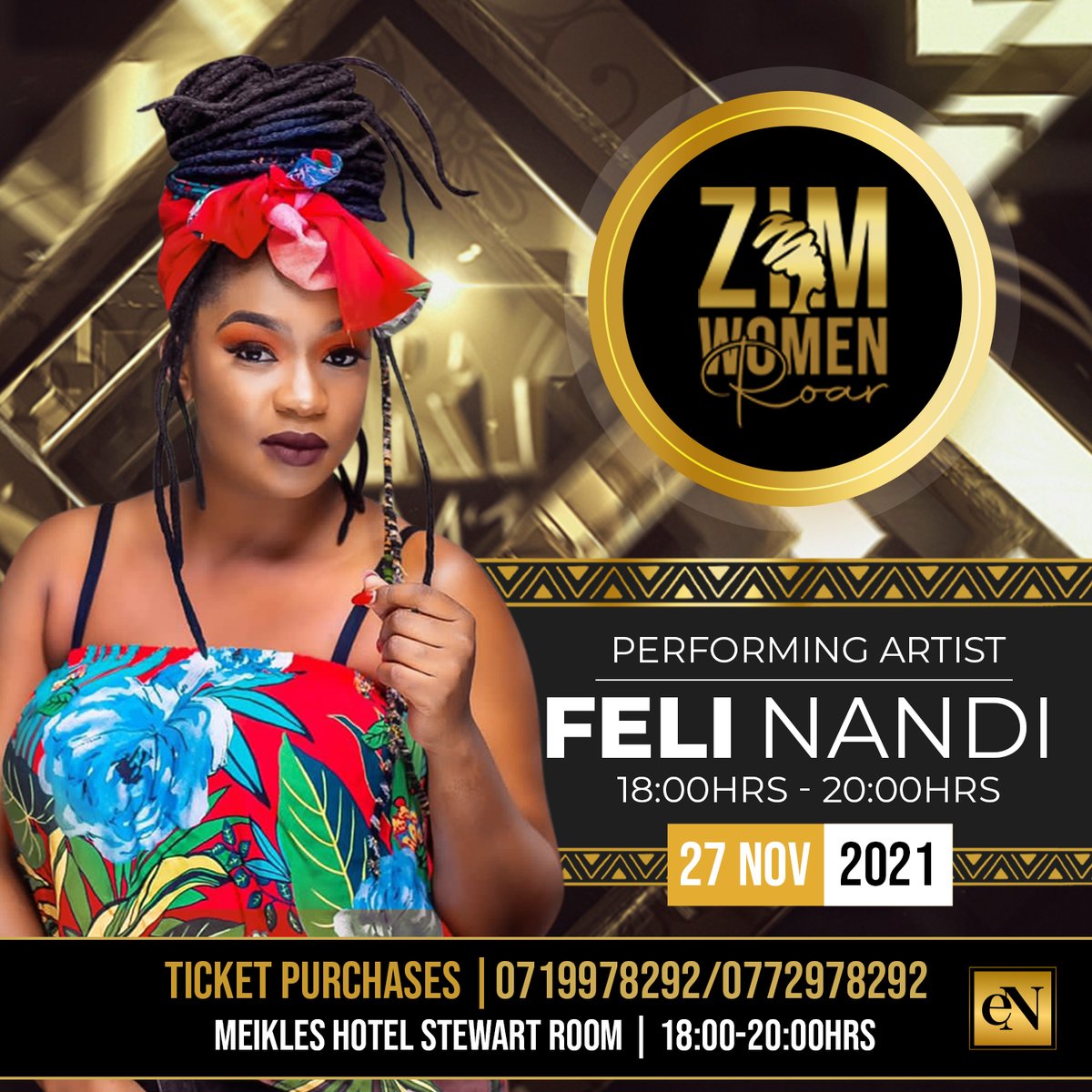 NewsDayZimbabwe's tweet photo. #ZimWomenRoar
🔴Feli Nandi is our performing artist and you do not want to miss her soulful music!
▶️Set the date for 27 November, grab a ticket and get ready for this year’s edition of #ZimWomenRoar.
#zimwomenroar #gogetters #enmedia
@ZimRoar @NandiFeli https://t.co/VrAJu7RthL