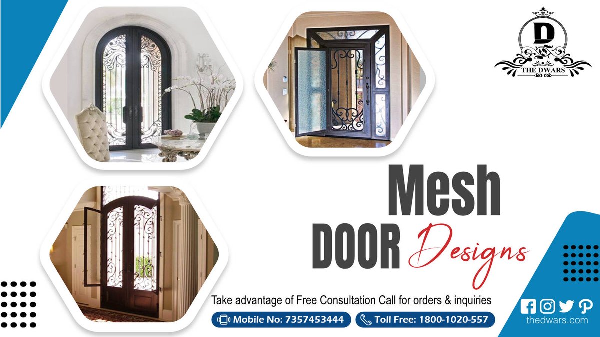 thedwars's tweet photo. Open up a glass of the door and maintain fresh air & security with #TheDwars #MeshDoors
Multiple designs available.
Shop Online 👉 https://t.co/dB4edrX9Q9 or Call Now!
#irondoor #ironentrydoor #door #gate #irongate #protection #ventilation #glassdoors #doormanufacturer #doorshop https://t.co/TR18nv90P8