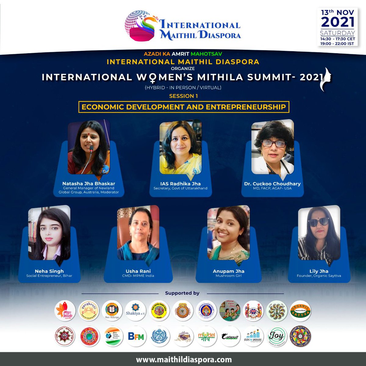 Happy to be a part of the global achievers at the first ever International maithil women’s summit. Enriching experience