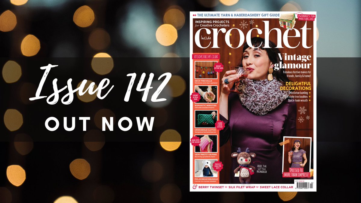 InsideCrochet's tweet photo. Issue #142 is available in stores today 😍
You can find your nearest stockist here 👉https://t.co/Tvp9RRBBMo
Simply enter your postcode and select your favourite crochet mag from the dropdown menu and off you go. 🏃♀️
#insidecrochet https://t.co/jRs76BKEzg